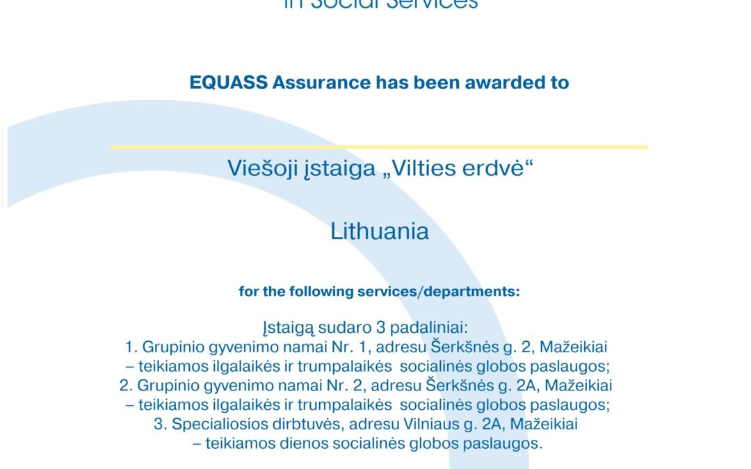 Patvirtinta pirmoji pažangos ataskaita